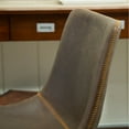 thumbnail image 6 of Roundhill Furniture Lotusville Vintage PU Leather Counter Height Stools, Antique Brown, Set of 2, 6 of 8