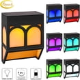 thumbnail image 2 of Solar Deck Lights, Compact Design Ideal For Fence Decoration, Warm White Mode For Everyday Lighting And Decoration (Warm White/Multicolor, 6PCS), 2 of 5