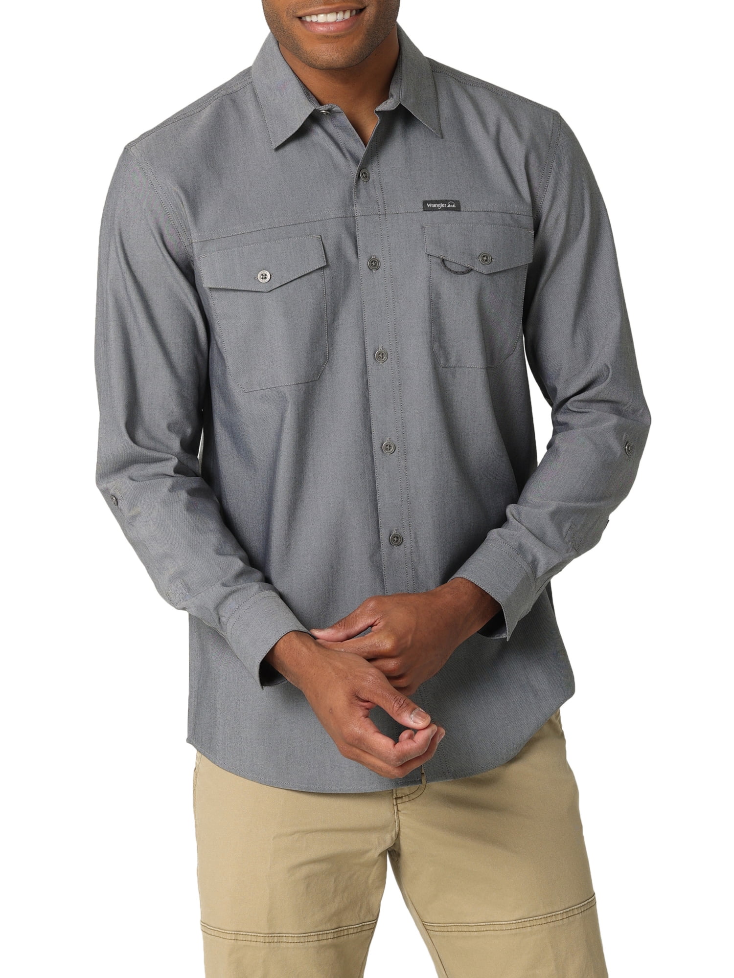 Wrangler Men's Long Sleeve Outdoor Shirt, Sizes S-5XL 