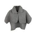 thumbnail image 5 of fenteer Women Winter Shawl Wrap Shoulder Cape Fleece Shawl for Travel Bedroom Home gray, 5 of 8