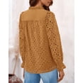 thumbnail image 2 of Blusa PRETTYGARDEN de Manga Larga con Escote en V y Encaje Talle M, 2 of 7