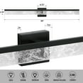 thumbnail image 3 of Black 39" Dimmable LED Bathroom Vanity Light Fixture, 3 of 8