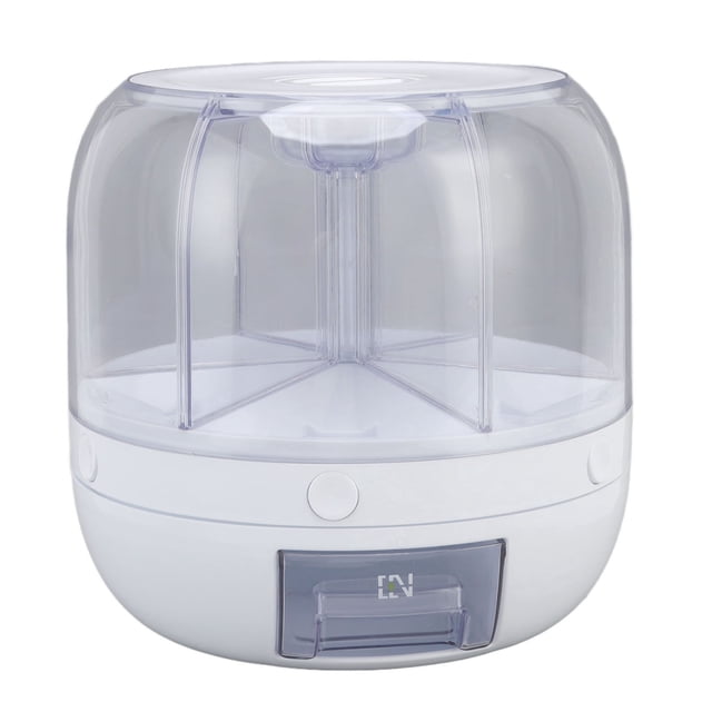 Grain Dispenser, Grain and Rise Storage Container Kitchen, 360° Rotating Rice and Grain Dispenser, Cereal Dispenser, Rotating Dry Food Dispenser for Lentils, Small Beans, Barley, Millets
