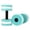 2Pcs Mint Green, variant on 2Pcs Water Weights For Pool Exercise, Wear-resistant Foam Dumbbell Set, Multifunctional Workout Gear for Adults Daily Water Fitness (Gray)