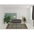 thumbnail image 2 of 2' X 3' Blue and Green Oriental Power Loom Area Rug, 2 of 5