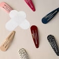 thumbnail image 1 of GOOHOCHY 100pcs Craft Project Felt Pads With Hair Clips Making Kit In White Color, 1 of 6