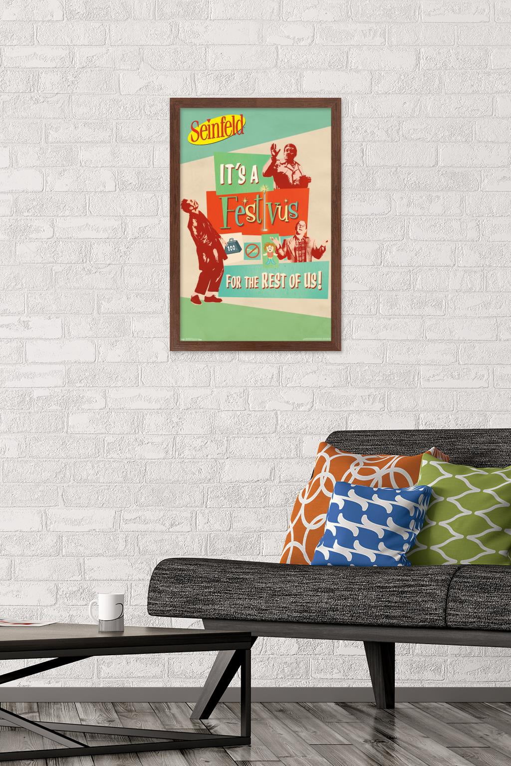 Seinfeld - Festivus Wall Poster, 14.725" x 22.375", Framed