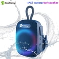 thumbnail image 1 of Portable Bluetooth Speaker with RGB Lights, 8W Stereo Sound Deep Bass Wireless Outdoor Speaker, TWS & TF Card Support, Cycling Speaker with Buckle, 1 of 15