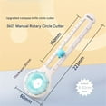 thumbnail image 5 of KW-TRIO Adjustable Circle Cutter Multifunctional Craft Cutting Tools Paper Fabric Scrapbooking Cards Cutters for Home Study Offices, 5 of 8
