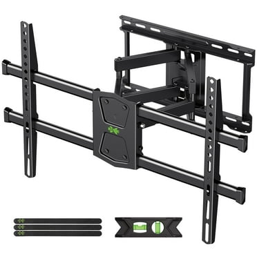 USX MOUNT Full Motion TV Wall Mount for 42"-80" TVs, Swivel and Tilt TV Mount with Articulating 6 Arms, Max VESA 600x400mm & 110 lbs, 16" Wood Stud Bonus Hanging Template