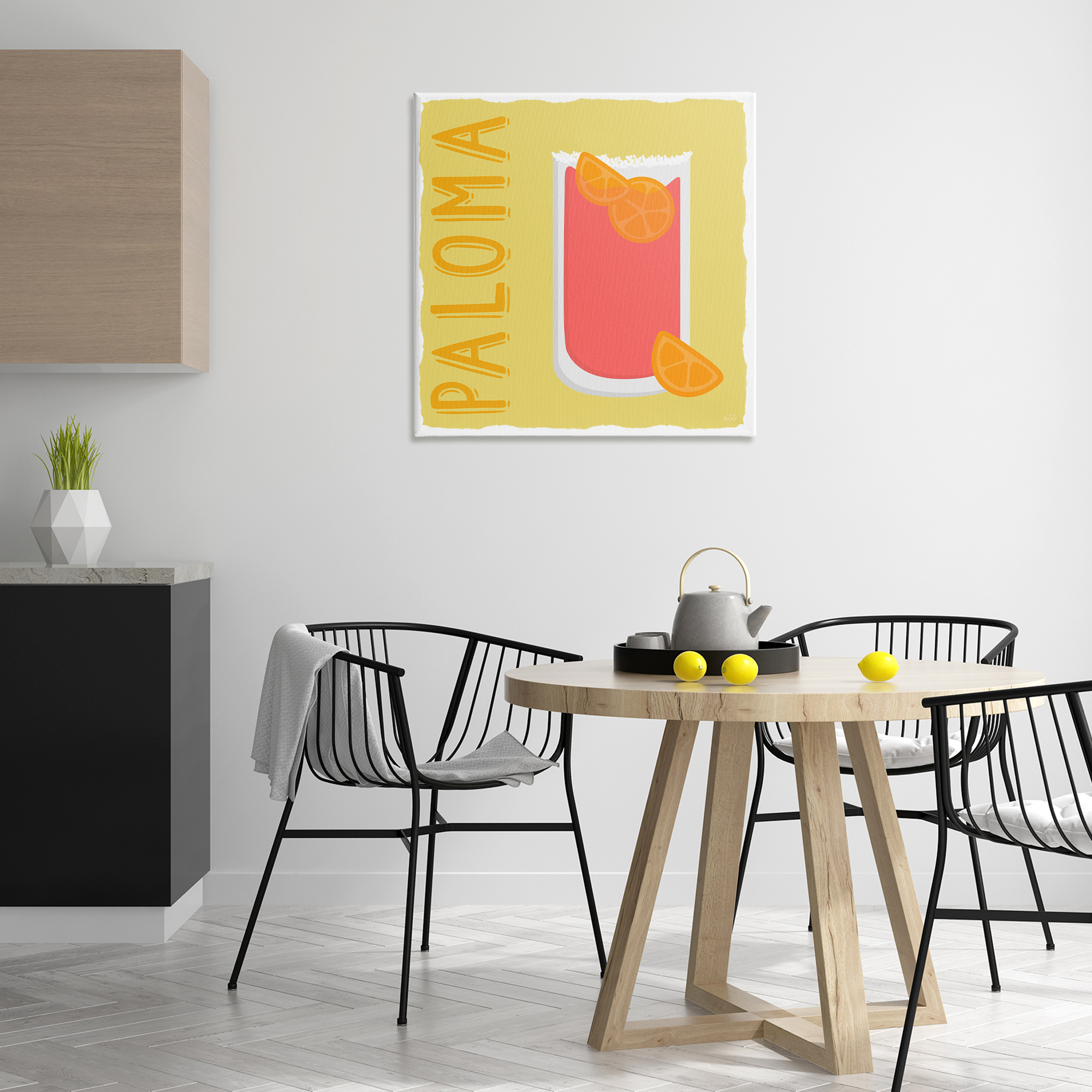 Stupell Industries Paloma Cocktail Drink Food & Beverage Painting Wrapped Canvas Art Print Wall Art, 30 x 30