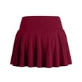thumbnail image 6 of BRDFRL High Waisted Golf Skirts with Shorts Women’s Pleated Pockets Athletic Pickleball Wine S, 6 of 8