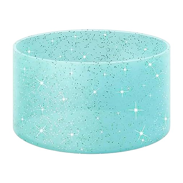 Funda de silicona para taza con purpurina y aislamiento térmico para botella de agua