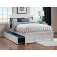 thumbnail image 3 of Madison Queen Platform Bed with Matching Footboard & Twin XL Trundle in White, 3 of 6
