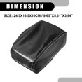 thumbnail image 4 of Funda para el reposabrazos del asiento de la consola central del automóvil para Subaru Forester 2019-2023 de cuero sintético negro, 4 of 7