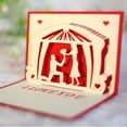 thumbnail image 3 of TIMIFIS Valentines Day Decor 3D Greeting Card Cupid Heart Romantic Love Blessing Greeting Card Handmade Paper, 3 of 6