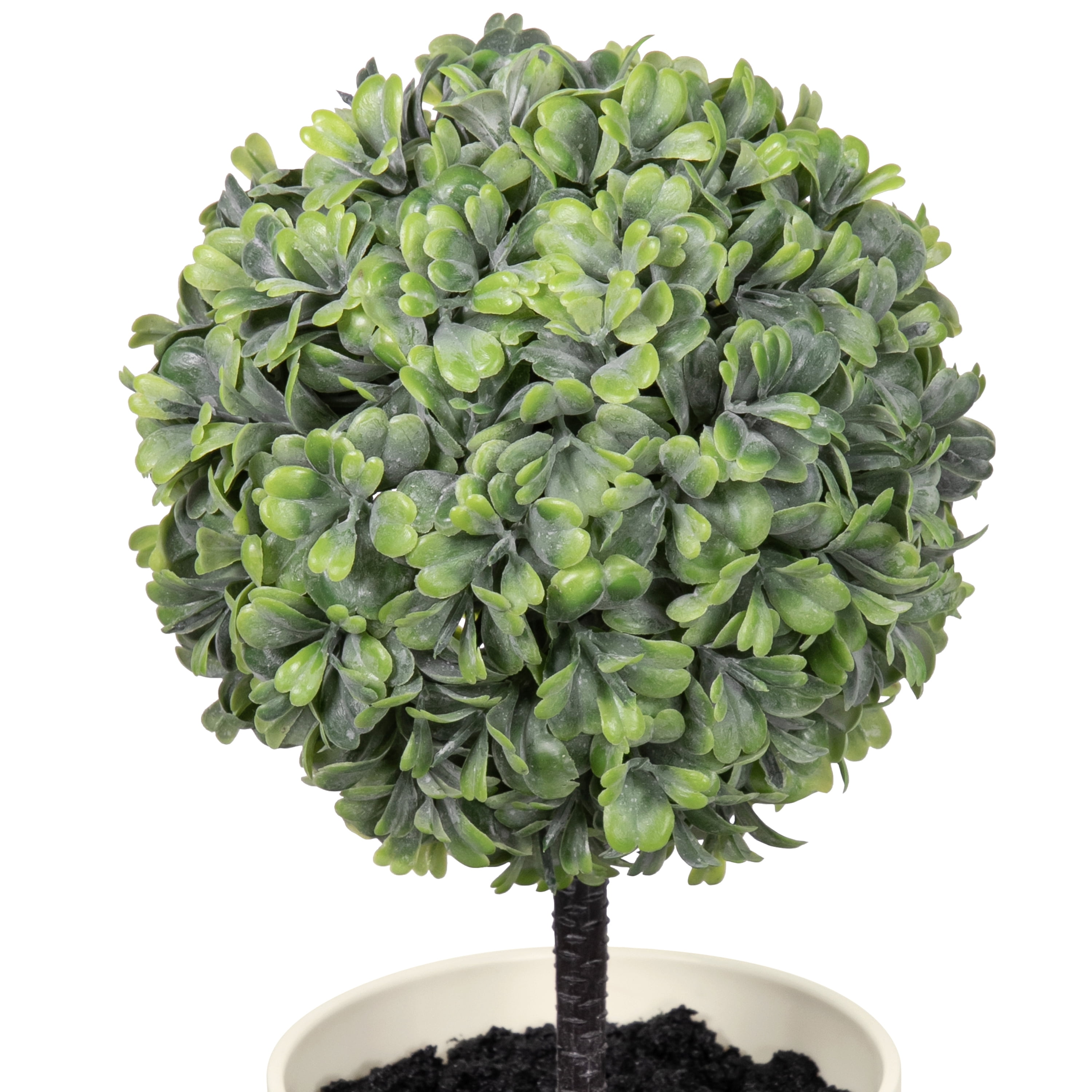 Mainstays 10" Artificial Boxwood Plant in Cream Pot