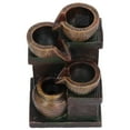 thumbnail image 2 of Waterfall Flowing Decoration, Resin Circular Tabletop Flowing Decoration Stylish Feng Shui USB  For Office, 2 of 8