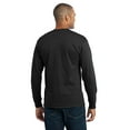 thumbnail image 2 of Port & Company PC55LS Mens Long Sleeve Core Blend Tees, Jet Black - 2XL, 2 of 6