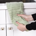 thumbnail image 5 of All-Clad Solid & Coordinate Kitchen Towels, 4-Pack, Fennel, 5 of 6