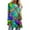 Green, variant on ZHUASHUM Workout Tops For Women Ladies Thin Round Neck Raglan Sleeve Butterfly Print Long Sleeve T Shirt Top Ladies T Shirt And Blouses 2XL