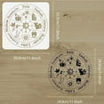 thumbnail image 2 of Wheel of The Year Stencil 11.8x11.8inch Reusable Sun Moon Phase Painting Template Four Seasons Sign Decoration Stencil for Painting on Wood Wall Fabric Canvas Furniture Crafts, 2 of 9