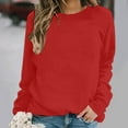 thumbnail image 4 of Drses‌‌ ‌‌‌Women's Casual Crewneck Sweatshirt - 100% Cotton Long Sleeve Comfort Pullover, 4 of 7
