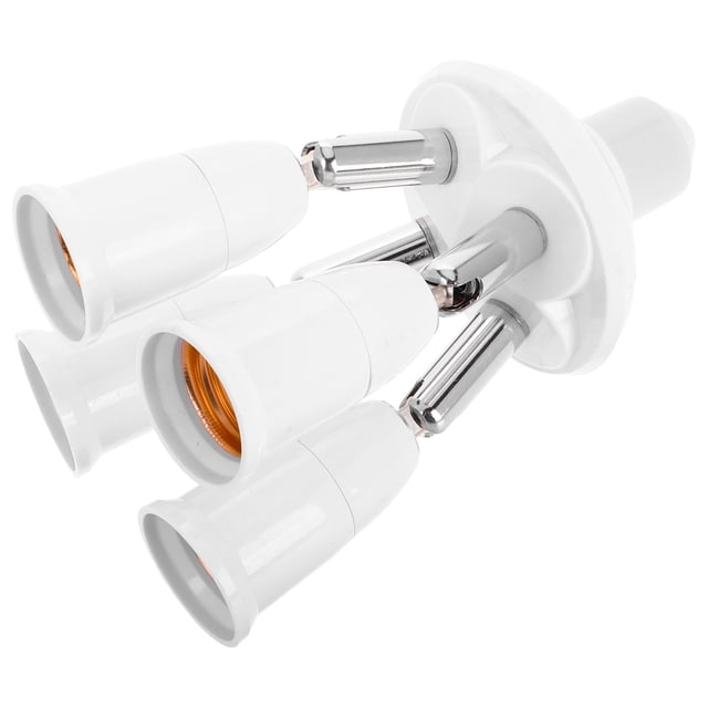 Adaptador divisor de portalámparas E27, convertidor de bombilla LED multicabezal, extensor de portalámparas ajustable y flexible para luminarias de techo.