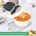thumbnail image 3 of Yayeee Pot Holders Kitchen Heat Resistant with Pocket 7"x9.8" Cotton Oven Cooking Hot Pads, Sitting On The Moon, 3 of 7