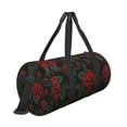 thumbnail image 3 of Bingfone Roses Print Gym Duffle Backpack for Men Women,Travel Weekender Carry-On Bags with Detachable Back Pack Straps for Traveling Overnight Climb Sports, 3 of 8