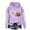 Purple, variant on Bovemsi Sweatshirt for Women Heart Football Graphic Hoodies Fall Long Sleeve Pullover Tops Mom Camo Hoodie