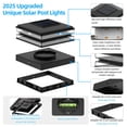 thumbnail image 4 of Luces solares tipo poste EXCMARK, paquete de 12 unidades, impermeables, modo dual, 4 of 7