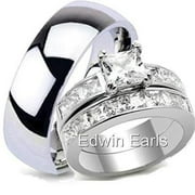 his and hers wedding rings top quality ring set stainless steel wedding rings - His And Hers Wedding Ring Sets his and hers wedding rings top quality ring set stainless steel wedding rings - His And Hers Wedding Ring Sets