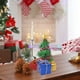 thumbnail image 4 of Mini árbol de Navidad con simulación de escena decorativa, regalo para árbol de Navidad, escena plegable y portátil, base de madera, diseño de 2 niveles, para dormitorio, materiales de alta, 4 of 9