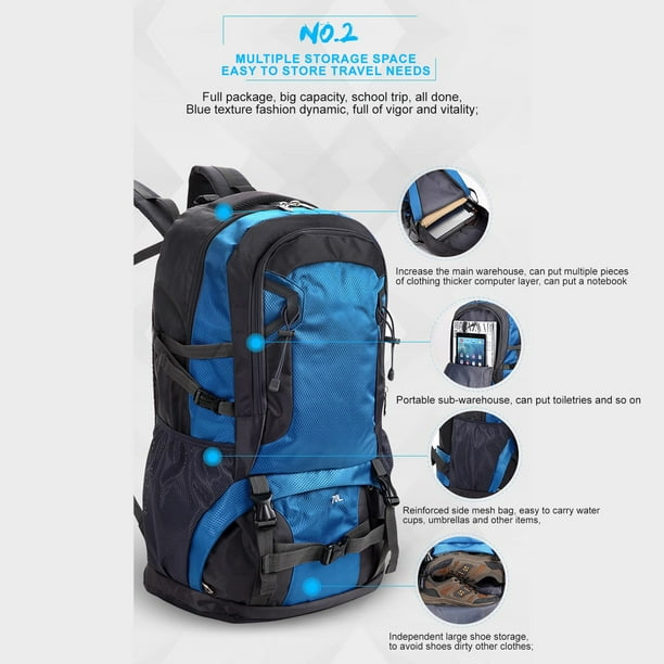 Multiple Big Camping Backpack Hiking Backpack 50L – Ampex Gear