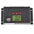 thumbnail image 4 of Controlador de carga Solar 30A, regulador de Panel de energía Solar automático LCD, puerto USB Dual MPPT para sistema de módulo fotovoltaico de 12V/24V, 4 of 5