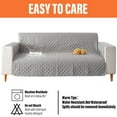 thumbnail image 3 of Waterproof Dog Sofa Cover Pet Blanket, Couch Cover Furniture Protector for Dogs Cat, Anti-Slip Pad Mat Quilt Washable (77x75 Inch, Gray), 3 of 6