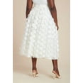 thumbnail image 3 of ELOQUII Women's Plus Size Dimensional Dot Tulle Maxi Skirt, 3 of 3