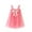 Hot Pink, variant on Coerni Baby Girls Summer Tulle Halter Dresses Mesh Bowknot Ruffle Straps Toddler Cute Dress Birthday Wedding