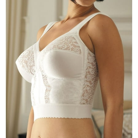 

Carnival Wide Band Shoulder Strap Longline Bra White 34C