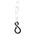 thumbnail image 5 of US Weight Chainboss 2" x 25' White Plastic Safety Chain with SunShield UV Resistant Technology, 5 of 9