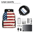 thumbnail image 6 of Honeii Vintage American Flag Print Laptop Backpack for Work, College, Travel, Daily Backpacks for Men Women, Sport Rucksack,Computer Bag, 6 of 8