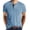 Light Blue@GC@, variant on CONZONE Men's T-Shirts Short Sleeve T Shirts for Men Casual Crew Neck Letter Graphic Y2K Lightweight Tees Soft Cozy Half Buttons Tops