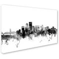 thumbnail image 2 of "Portland Oregon Skyline B&W" Canvas Art by Michael Tompsett, 2 of 3