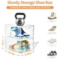 thumbnail image 3 of Organizador de almacenamiento de zapatos Stebopum, 12 piezas, transparente y apilable, 3 of 6