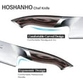thumbnail image 2 of Kitchen Knife in Japanese High Carbon Steel, High-Class Chef's Knife 8 inch Professional Cooking Knife, Non-Slip Ultra Sharp Knives with Ergonomic Handle, 2 of 5