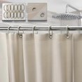 thumbnail image 2 of 1 Pce Rideau de Douche, Rideau de Bain beige, Anti-Moisissure, Imperméable, 2 of 5