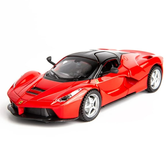WAKAKAC 1/32 Model Car for Ferrari Race and LaFerrari Toy Car Pull Back Alloy Diecast Model Vehicles Door Can Be Open for Boys Adults Girl Gift (Red)