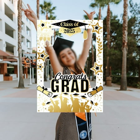 Graduation Photo Props 2026 Graduation Season Decoration Paper Photo Frame Photo Props Graduation Celebration Party Party Supplies Event & Party Graduation Decorations Gold Graduation Photo Props 2026 Graduation Season Decoration Paper Photo Frame Photo Props Graduation Celebration Party Party Supplies Event & Party Graduation Decorations Gold