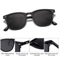 thumbnail image 4 of Gafas de sol SOJOS SJ2112, retro, vintage, cuadradas, polarizadas, 4 of 5